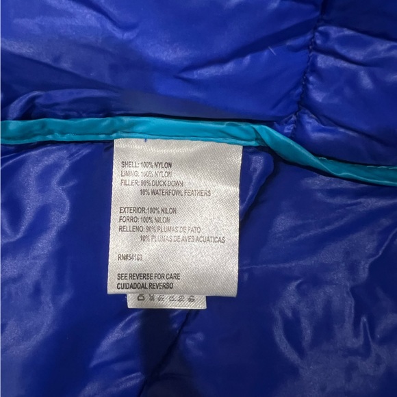 Calvin Klein Packable Puffer Jacket Vibrant Blue Size S - Picture 8 of 10
